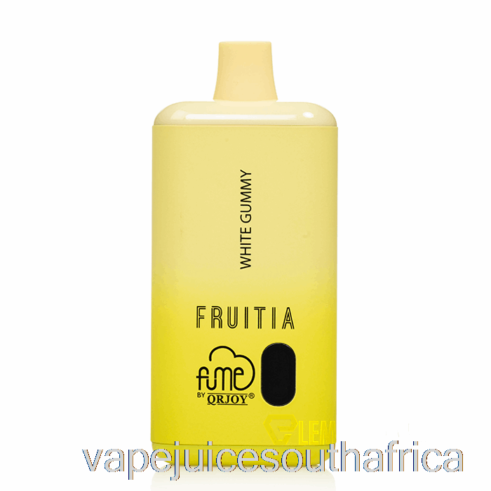 Vape Juice South Africa Fruitia X Fume 8000 Disposable White Gummy